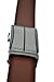 Hampton Leather Belt with Innovative Contempo Sienna Ratchet Belt Buckle - One Size Fit, Saddle Tan