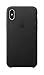 Apple iPhone X Leather Case - Black