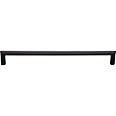 Top Knobs - TK945BLK - Kinney Pull 8 13/16" - Flat Black - Lynwood Collection