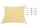Cool Area Square Oversized 16 Feet 5 Inches Sun Shade Sail with Stainless Steel Hardware Kit, UV Block Fabric Shade Sail in Color Sand, furniture