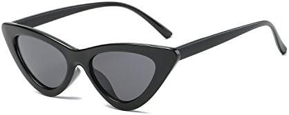 Clout Goggles Cat Eye Sunglasses Vintage Mod Style Retro Kurt Cobain Sunglasses (Black | Black)