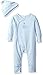 absorba Baby Boys' Coverall with Hat, Blue, 3/6