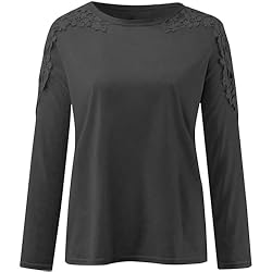 iPOGP Women's Round Neck Solid Color Hollow