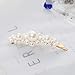 habibee 10Pcs Pearl Hair Clips Non-Slip Artificial Pearl Barrettes Bobby Pins Snap Clips Bling Hairpins Decorative Hairgrip Fashion Accessories for Women Ladies Girls