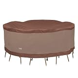 Duck Covers Ultimate Round Patio Table with Chairs Cover, 76-Inch