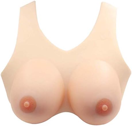 Lonersex Silicone Fake Breast for Crossdresser Enhancement Silk Padding Realistic Breast Forms Making Body Type Balance Artificial Boobs Chest A-E Cup Breast Forms (Ordinary,D)
