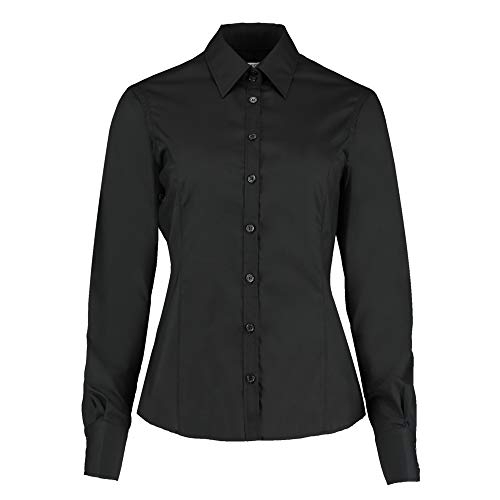 Womens Ladies Plain Long Sleeved Shirt 