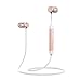 Bluetooth Headphones,LEYOUDY Wireless V4.1 Metal Noise Cancelling In-Ear Stereo Earphones Sweatproof Sports Earbuds with Mic (Support Hi-Fi music,HD calling)(Rose Gold)