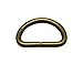 Generic Metal Bronze D Ring Buckle 1.25