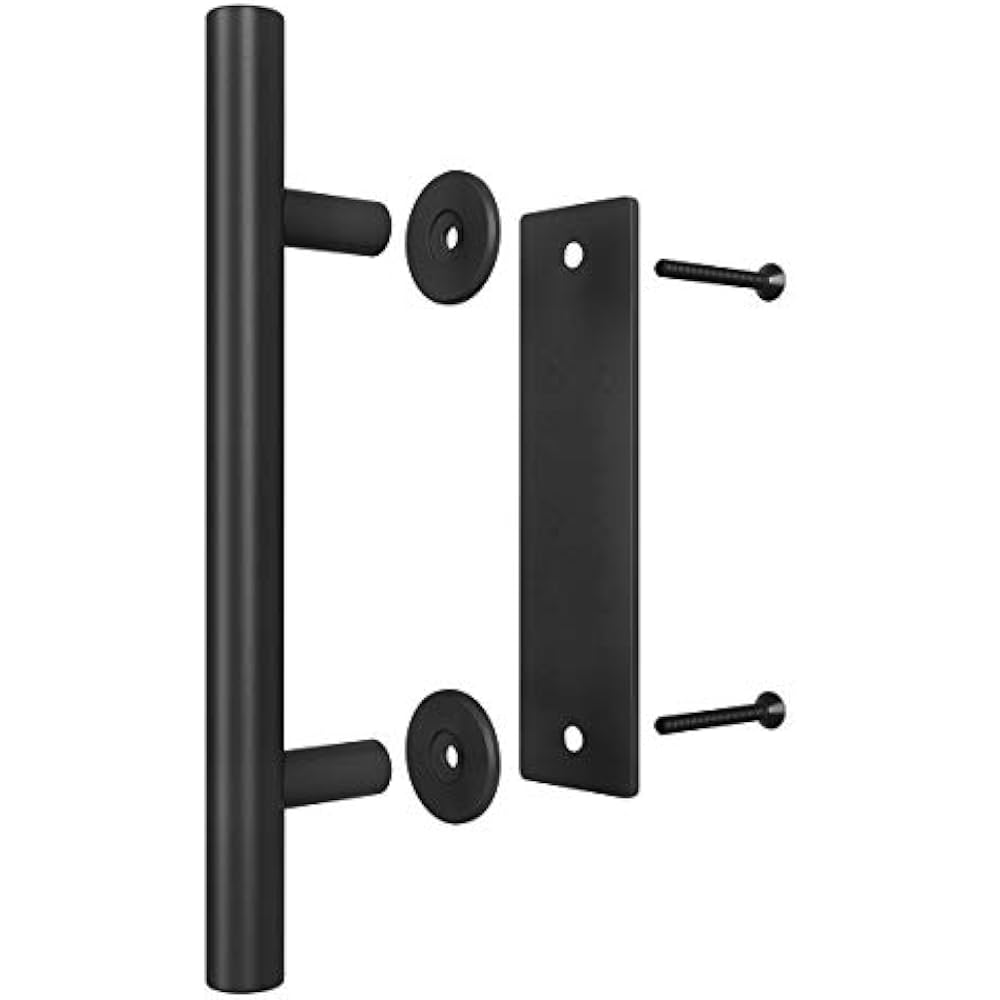 SMARTSTANDARD Gate Handles Heavy Duty 12" Pull Flush Barn Door Set