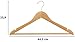 AmazonBasics Wood Suit Clothes Hangers, 30 Pack, Natural