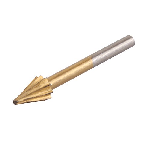 20pcs 1/8inch Shank HSS Titanium Coating Rotary Burr Routing Bit Set Milling File Cutter Woodworking Carving Tools