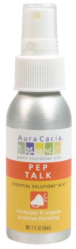 Aura Cacia Essential Solutions Mist, Pep Talk, 2 Fluid Ounce