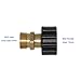 XZT 4500PSI Pressure Washer Accessories,Pressure Washer Adapter, Screw Nipple, M22 male/14mm to M22 female/15mm couplings for Sun Joe Connector