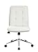 Boss Office Products Mellennial Modern Home Office Chair without Arms in White
