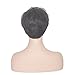 VRZ Human Hair Wigs Pixie Cut Short Brazilian Hair Glueless None Lace Wig Natural Color (MMT)