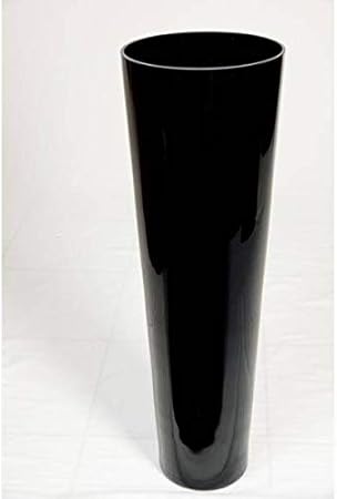 Inna Glas Large Conical Floor Vase Anna Of Glass Black 2 4 70cm O 9 22cm Flower Vase Glass Vase