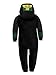 LEGO Ninjago Lloyd Boys Fleece Hooded Union Suit Pajamas (6-7, Black/Green)