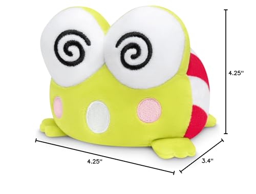 TeeTurtle - The Officially Licensed Original Sanrio Reversible Plushie - Keroppi - Cute Sensory Fidget Stuffed Animals That Show Your Mood
