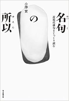 名句の所以 近現代俳句をじっくり読む (澤俳句叢書) (日本語) 単行本 – 2018/9/14の表紙