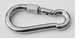 Stainless Steel Carabiner Spring Snap Link with Screw Lock 4
