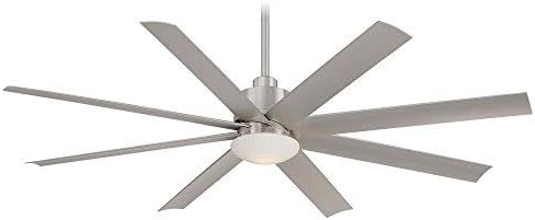 Minka Aire F888 Bnw Protruding Mount 8 Brushed Nickel Wet Blades