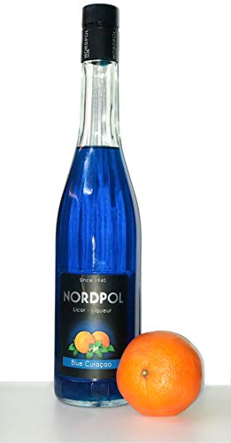 Blue Curaçao tropischer Likör von Nordpol, 0,7 L, 21% Vol. – Bild 3