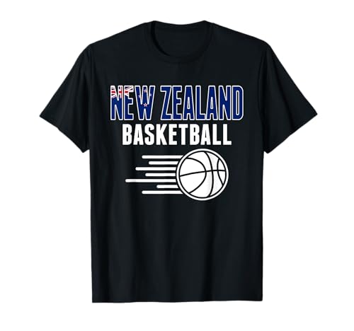 New Zealand Basketball Fans Jersey New Zealand Sport Lovers T-Shirt