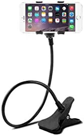 Eterne Cell Phone Holder, Universal Mobile Phone Stand, Lazy Bracket, Flexible Long Arms Clip Mount for IPhone, LG, etc.in Office Bedroom Desktop (Black)
