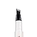 RAPIDBROW Tattoo Eyebrow Pen with Four Tips Long-lasting Waterproof Brow Gel for Eyes Makeup (A Chestnut))