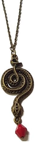 Bronze Snake Pendant Necklace