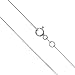 Honolulu Jewelry 14K Real Solid White Gold 0.5mm or 1mm Box Chain Necklace, 16
