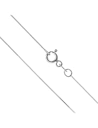 Collar oro blanco 14K en caja