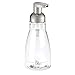 InterDesign Foaming Soap Dispenser for Kitchen, Bathroom, Sink, Vanity, Pack of 1, Clear and Brushed Nickel