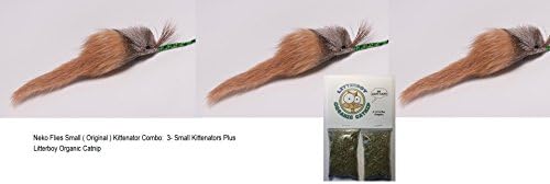 Litterboy Special 3 pack - Small (original) Kittenator Interchangeable Cat Toy - Attachment Only Plus Litterboy Organic Catnip