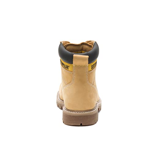 CAT Men's Second Shift Steel Toe Work Boot, Honey, 8 Wide in