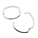 Silver Plated Necklace Shortener 26mm x 21mm (2 Pieces)