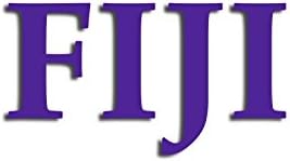 Officially Licensed Phi Gamma Delta Fiji 7.5" x 4" Window Decal - Purple