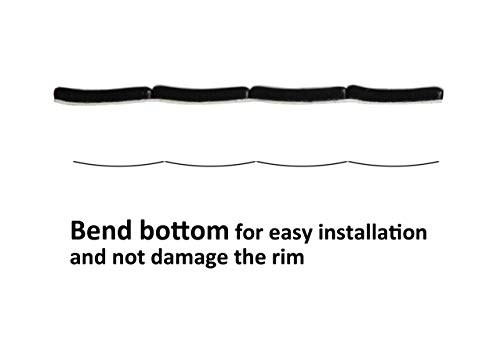 Accretion 1 oz, Black Wheel Weights (Lead Free), USA Made White Tape Backing. Corrosion Resistance, Low Profile. 90 Oz Total,5.6 Lbs(90 Pcs)
