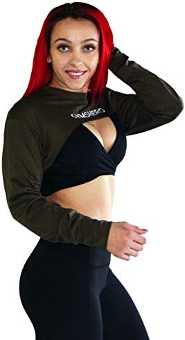 GYMSHERO Women's Shrug Sport Sweater - Long Sleeves Fashion Hoodies, Training Crop top - by The Royal Active