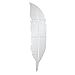 Coohole Removable Feather Mirror Wall Stickers Decal Art Vinyl Home Room Decoration DIY, Silver