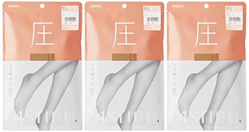 [アツギ] ASTIGU（アスティーグ）【圧】 ストッキング 引き締める 着圧 足首12hpa ＜3足セット＞