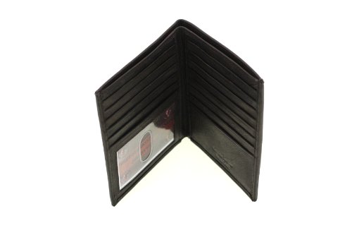 Paul & Taylor Top Grain Genuine Leather Men's Hipster Wallet Colombian Brown