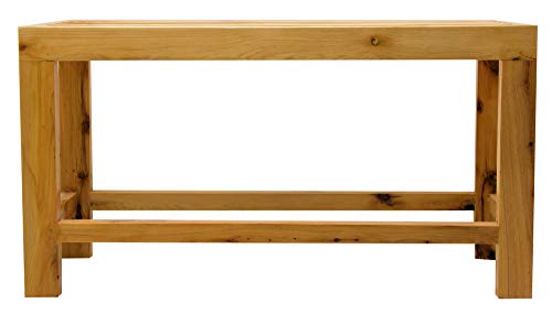ALFI brand AB4401 26-Inch Solid Wood Slated Single Person Sitting Bench