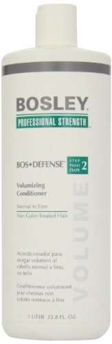 Bosley Bos-Defense Volumizing Conditioner, Normal To Fine Non Color-Treated Hair, 33.8 Ounce