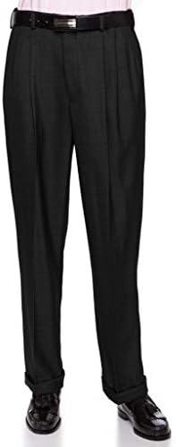 GIOVANNI UOMO Mens Expandable Waist Dress Pants - Pleated Front Great Material
