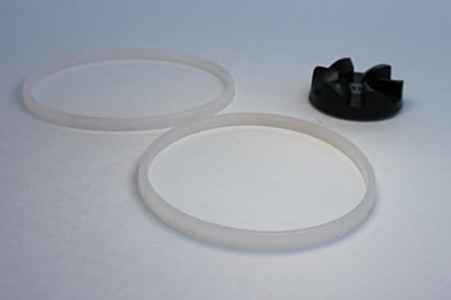 2 NutriBullet Gaskets + 1 Rubber Bottom Gear for Nutribullet Extractor Blade Milling Blade Flat Blade