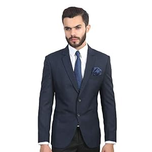 MANQ Men’s Slim Fit Single Breasted Blazer