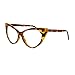 SA106 Womens Goth Mod Chic Classic Retro Cat Eye Optical Glasses Tortoise