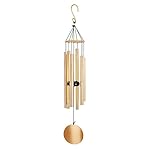 Agirlgle Large Metal Wind Chimes- Tuned 28" Garden Woodwooden Windchimes for Patio and Terrace - Best Large Musical Windchime Outdoor and Home Decoration（Golden）
